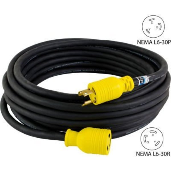 Conntek Conntek RUL630PR-050 NEMA L6-30 Locking All Weather Cord Set, 50' RUL630PR-050